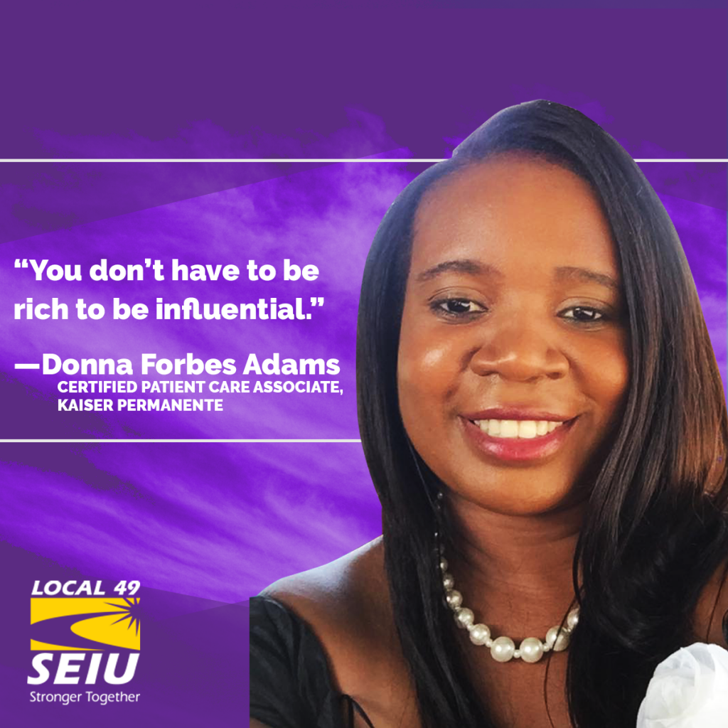 SEIU Women of Influence: Donna Forbes Adams